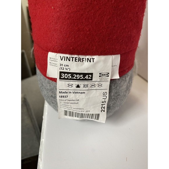 Ikea Gnome Grumpy Valentine Sitting Plush Holiday Decoration 305.295.42 - Picture 9 of 9